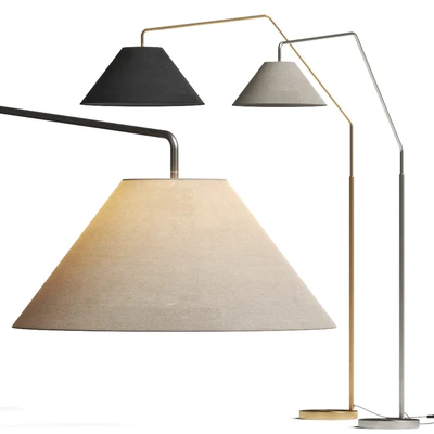 West Elm Sculptural Overarching Fabric Cone Floor Lamps — Вид 1