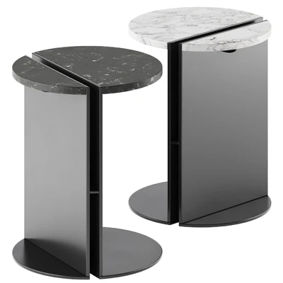 Maami Home HALF CALACATTA VIOLA Marble Side Tables — Ver 6