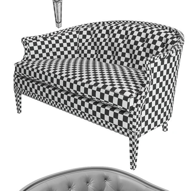 Regency Style Tufted Back Sofa — Скачать