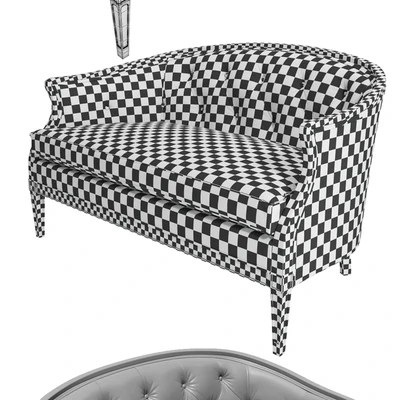 Regency Style Tufted Back Sofa — Вид 3