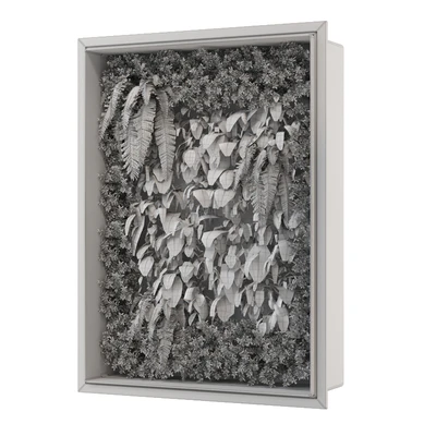 Indoor Wall Vertical Garden in Wooden Base - Set 523 — View 7
