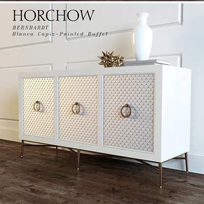 Blanca Capiz-Painted Buffet — Вид 3