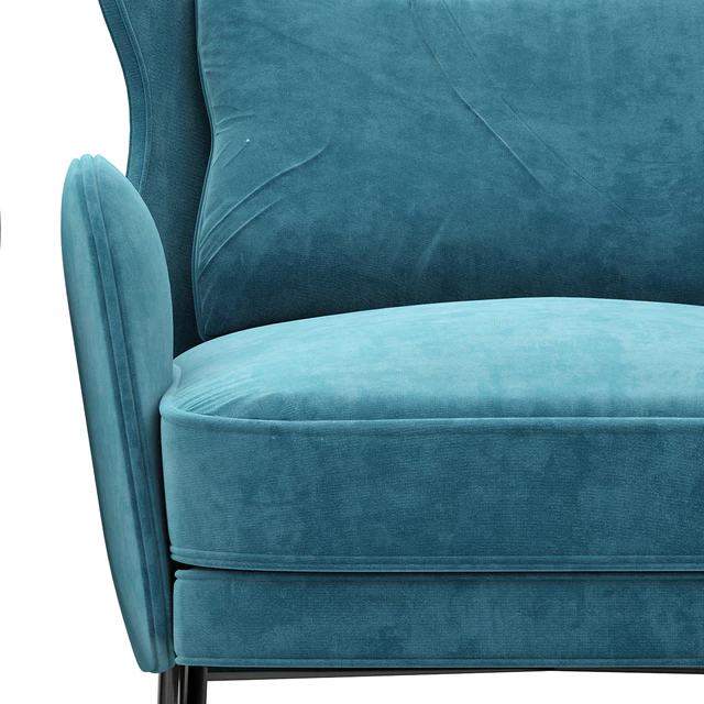 Alex Navy Velvet Accent Chair Crate and barrel — Descargar