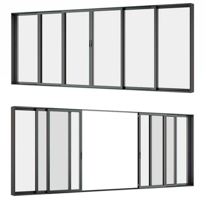 A set of sliding Metal Windows and Doors. — Вид 6