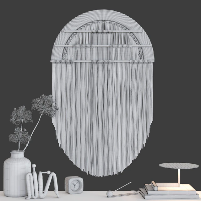 Teddy and Wool Macrame Decor Set 02 — Скачать