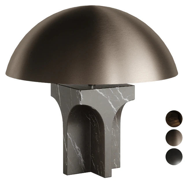 FENDI ROXIE TABLE LAMP MARQUINA BLACK MARBLE — Descargar