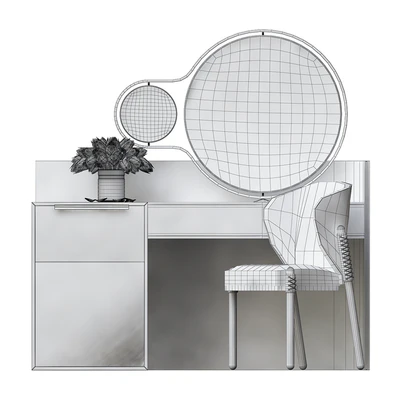 Toilet table Furniture - Consoles - Outfit Laurameroni (low poly) — Ver 2