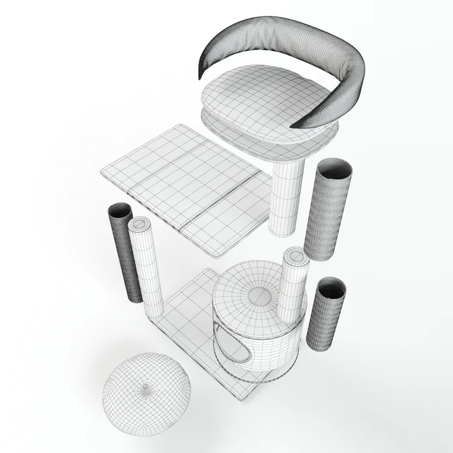 PetPals Group 3 Level Playhouse Condo Cat Tree — Descargar
