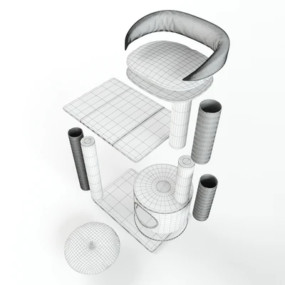 PetPals Group 3 Level Playhouse Condo Cat Tree — Ver 7