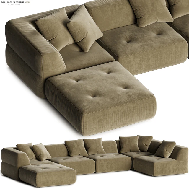 Crate & barrel - Angolare Six Piece Sectional Sofa — Descargar