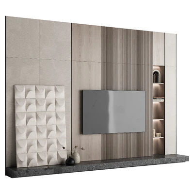 TV Wall Set 002 — Ver 4