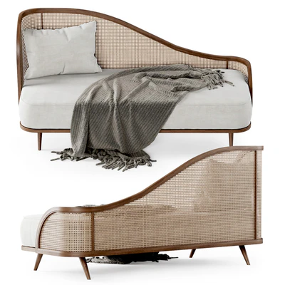 Garden daybed WM / Банкетка из ротанга — Вид 4