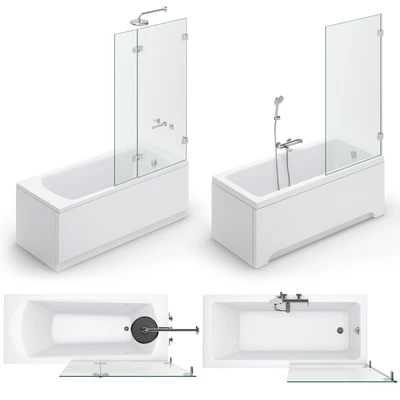 Bath set Ravak set 118 (City Slim, Fresia, Domino, 10 °) — Ver 4