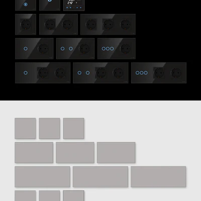 TouchMe electric sockets and switches - Black — Вид 3