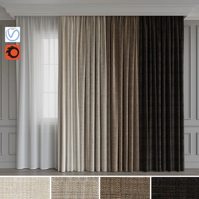 Set of curtains velvet 28 — Ver 1