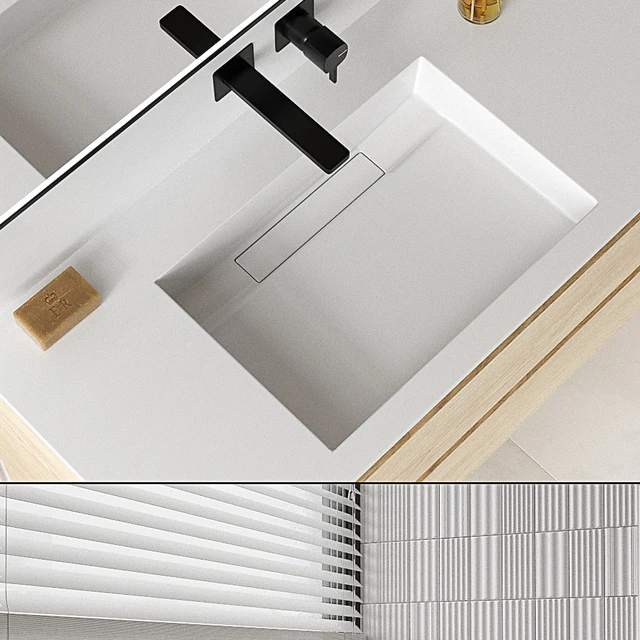 Bathroom set 2 (vray GGX, corona PBR) — Скачать