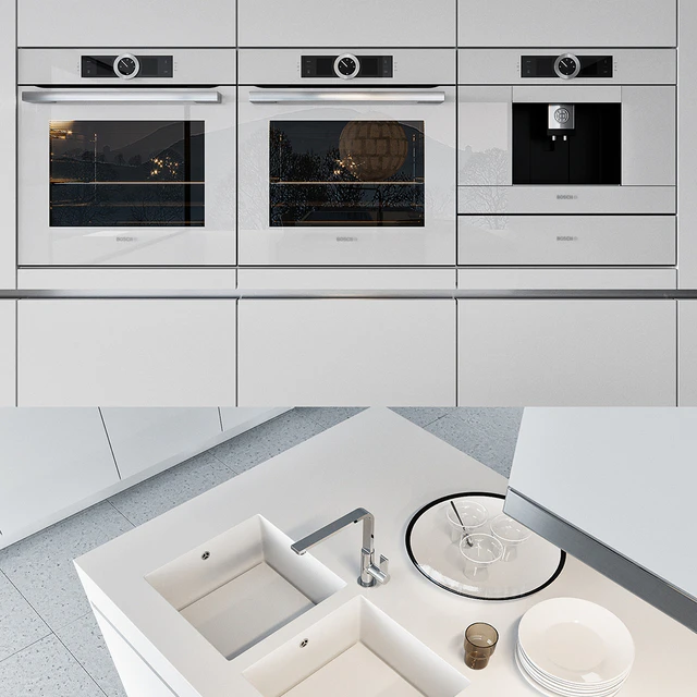 Kitchen Poliform Varenna Alea 3 (vray GGX, corona PBR) — Descargar