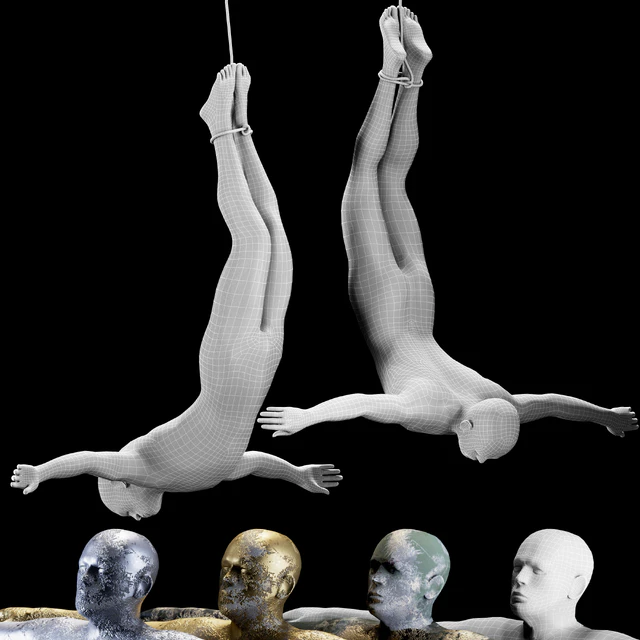 Men fly - Sculpture — Descargar