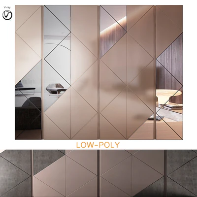 Wardrobe with sliding doors MADRAS By Gruppo Tomasella (low poly) — Descargar