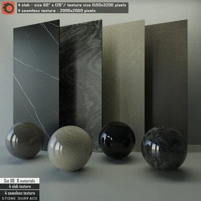 Stone Slab & Seamless texture Set 86 — Вид 1