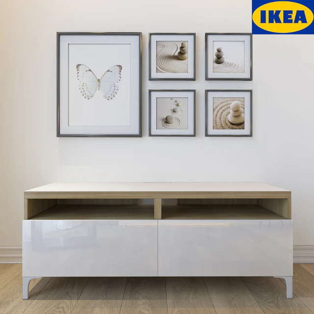 Тумба IKEA Бесто с картинами — Скачать