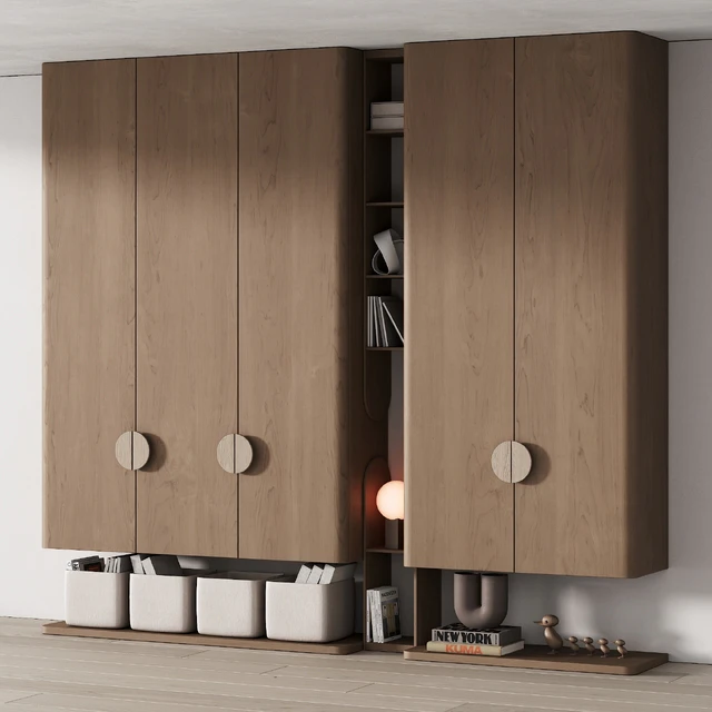 440 furniture for children 04 cupboard with toys and decor in 3 colors — Descargar