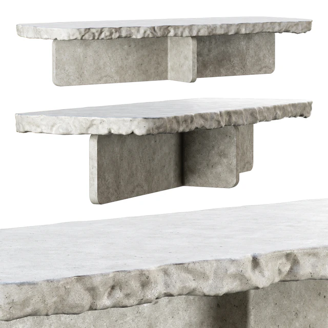 Richard concrete long table by Bpoint design / Concrete dining table — Descargar