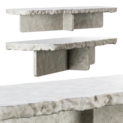 Richard concrete long table by Bpoint design / Concrete dining table — Ver 1