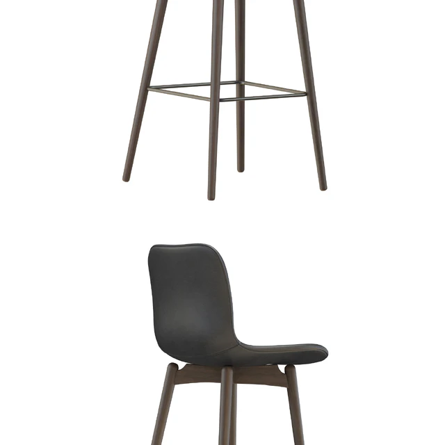 NORR11 Langue Bar Chair-leather — Descargar