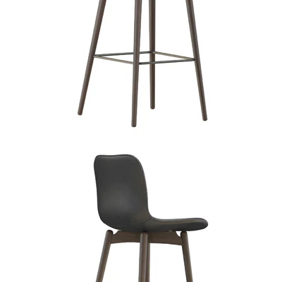 NORR11 Langue Bar Chair-leather — Ver 3