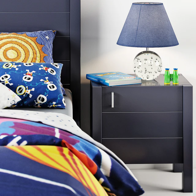 bed Uptown Navy Blue Bed from Crate & Barrel curbstone Kids Uptown Navy Blue Nightstand — Descargar