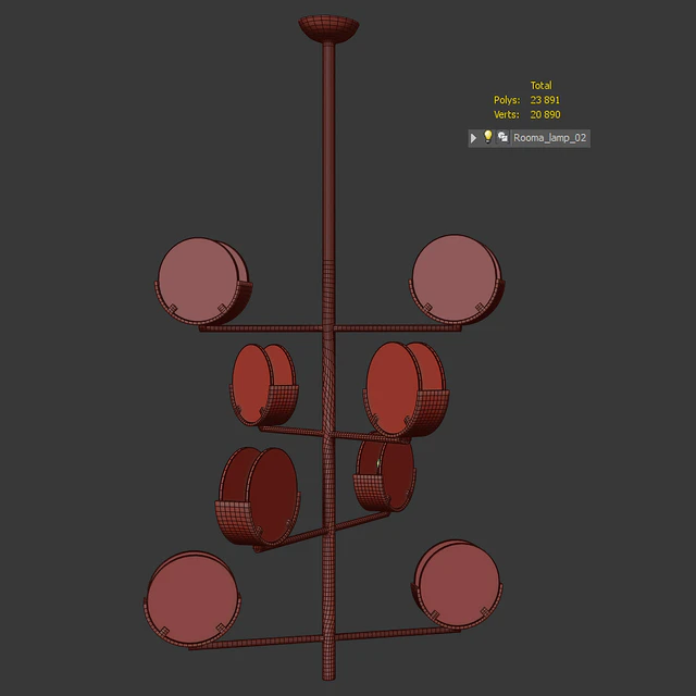 Люстра Rooma lamp 02 — Скачать