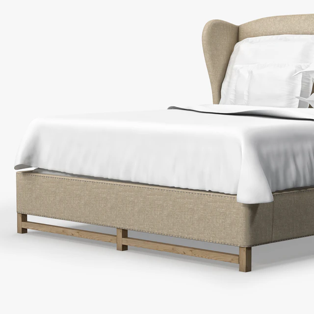 Restoration Hardware FRENCH WING UPHOLSTERED BED WITHOUT FOOTBOARD — Скачать