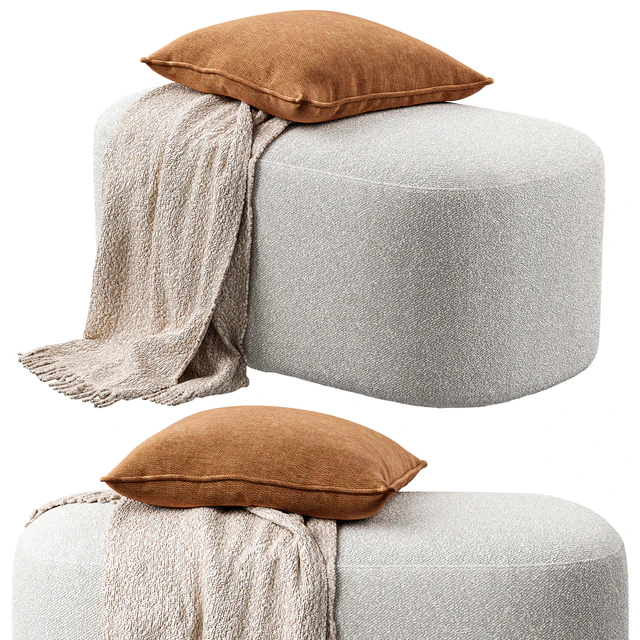 Vorsen - Round Ottoman Stool — Скачать