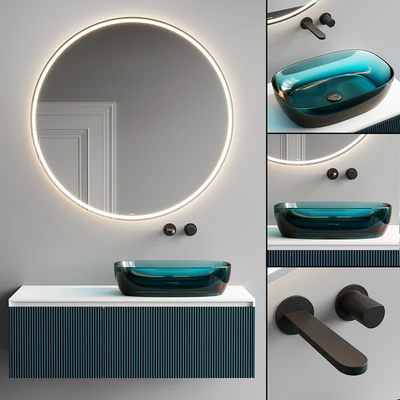 Antonio Lupi Design Binario 03 Vanity Unit Set 5 — Ver 1