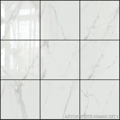 Yurtbay Seramik Afyon White 600x600 Set 3 — Descargar
