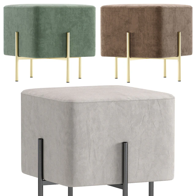 Pouf Gato Velvet and Leather made by Cosmo — Descargar