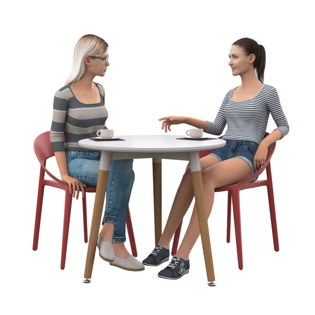 Girls in a cafe — Descargar