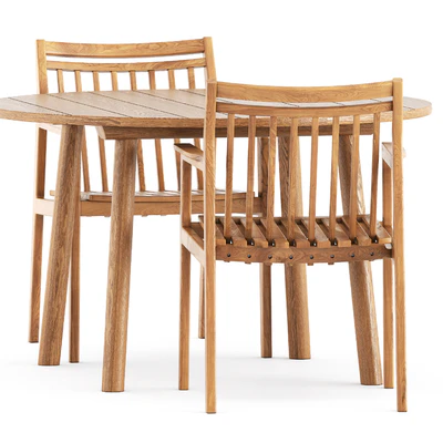 Sammen M1 by FDB Mobler and Taro Table by Fredericia — View 5
