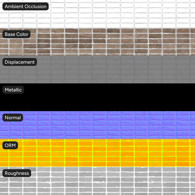 splitface stack bond brick wall texture tan — View 5
