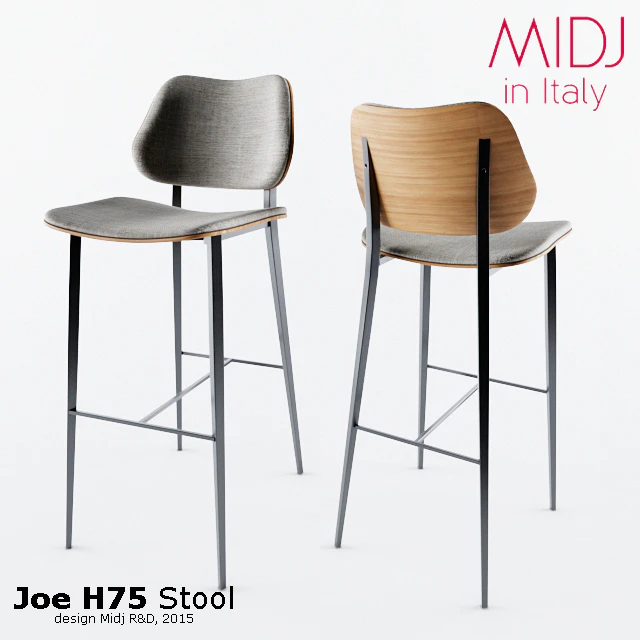 Joe H75 Stool by MIDJ in Italy — Descargar