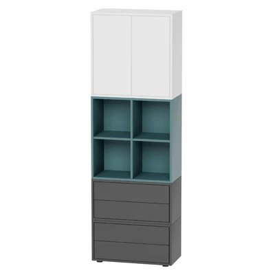 Combined cabinet with legs 70x35x212 cm EKET — Ver 1