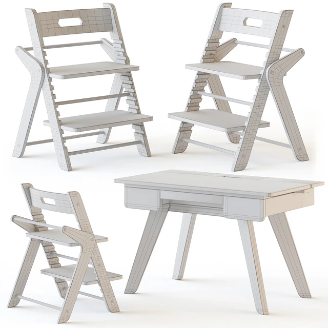 Mimiloona Magnus childrens table and chair — Descargar