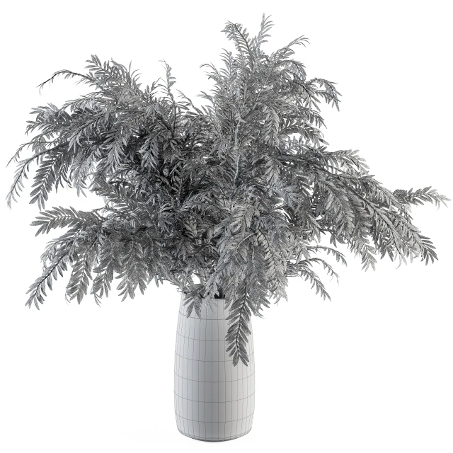 Bouquet - Green Branch in Glass vase 64 — Descargar
