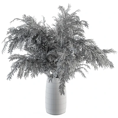 Bouquet - Green Branch in Glass vase 64 — Ver 5