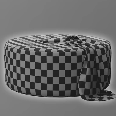 Round Ottoman By Howard Elliott Collection — Вид 6