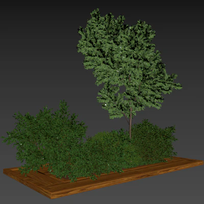 Garden set bush and Tree Set01 — Ver 5