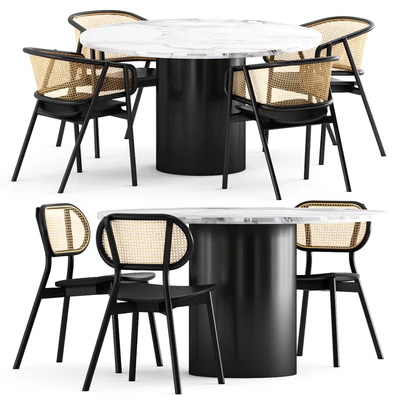 CANE ARMCHAIR - 01, CANE CHAIR - 03, e15 HIROKI — Ver 1