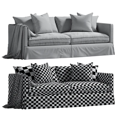 Marina Slipcover Sofa Gray — Ver 3
