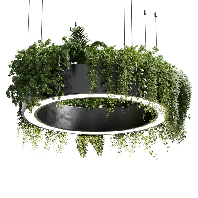pot light pendant - plant light hanging 05 — Скачать